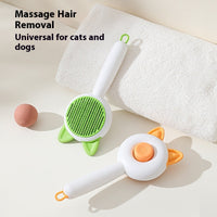 HKM-939795 Self-Cleaning Pet Hair Removal Brush for Dogs and Cats - Grooming Comb with Durable Materials