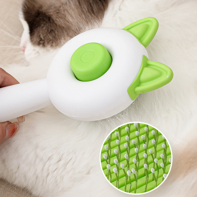 HKM-939795 Self-Cleaning Pet Hair Removal Brush for Dogs and Cats - Grooming Comb with Durable Materials