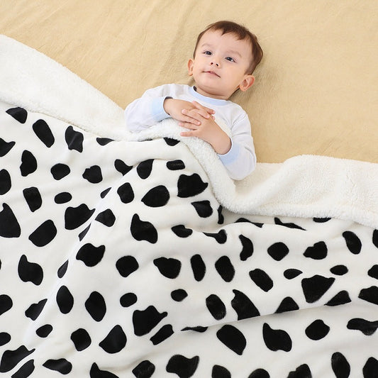 HKM-939859 Soft Avocado Coral Fleece Newborn Swaddling Blanket for All Seasons