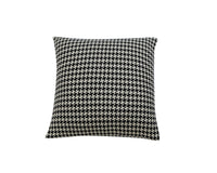 HKM-939987 Nordic Black and White Houndstooth Cotton Cushion Cover 45x45cm