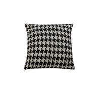 HKM-939987 Nordic Black and White Houndstooth Cotton Cushion Cover 45x45cm