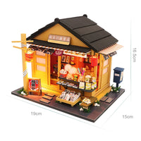 HKM-940115 3D Wooden Dollhouse Puzzle DIY Handmade Educational Toy for Kids Age 6+