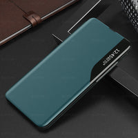 HKM-940115 Half-Window Leather Flip Cover for Mobile Phones - Stylish Color Options