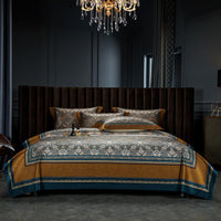 HKM-940179 Italian Court 140 Long-Staple Cotton Jacquard Four-Piece Bedding Set - Various Sizes Available