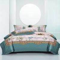 HKM-940179 Italian Court 140 Long-Staple Cotton Jacquard Four-Piece Bedding Set - Various Sizes Available