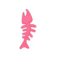 HKM-940499 Fishbone-Shaped Rubber Dog Toy for Teeth Cleaning and Gum Massage