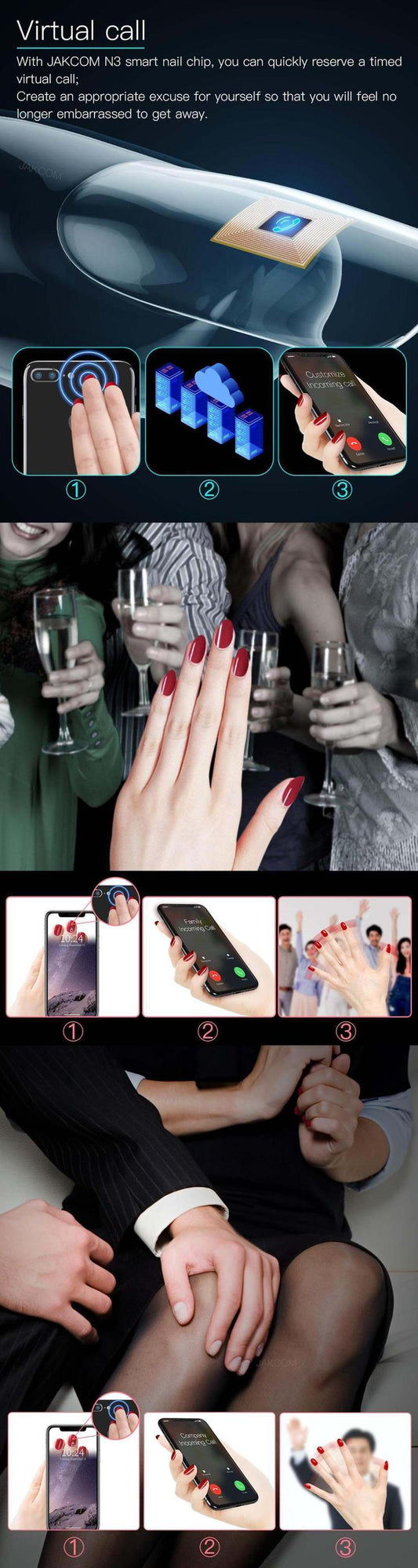 HKM-940691 Wireless NFC Nail Chip for Mobile Activation