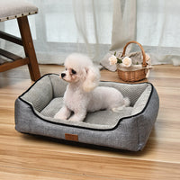 HKM-940819 Four Seasons Washable Dog Kennel in Gray - Removable Cover, Multiple Sizes Available