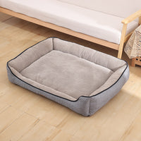 HKM-940819 Four Seasons Washable Dog Kennel in Gray - Removable Cover, Multiple Sizes Available