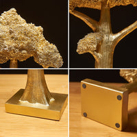 HKM-940947 Elegant Abstract Resin Tree Decoration for Creative Desk and Cashier Display