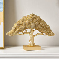 HKM-940947 Elegant Abstract Resin Tree Decoration for Creative Desk and Cashier Display