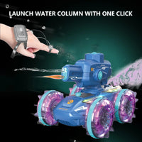 HKM-941011 Amphibious Dual Remote Control Car with Water Spray Function for Indoor and Outdoor Fun
