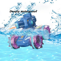 HKM-941011 Amphibious Dual Remote Control Car with Water Spray Function for Indoor and Outdoor Fun