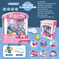 HKM-941267 Mini Ball Claw Machine Toy with Music and Lights for Kids Ages 3+
