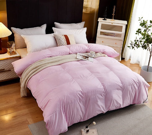 HKM-941331 Cotton Dazzle Goose Down Quilt - Winter Comfort in Multiple Colors