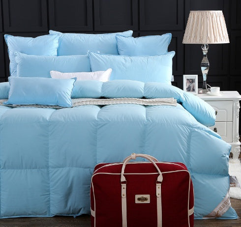 HKM-941331 Cotton Dazzle Goose Down Quilt - Winter Comfort in Multiple Colors