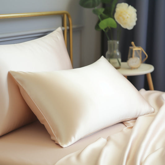 HKM-941331 Double-Sided White Mulberry Silk Pillowcase - 51x66CM & 51x76CM Options