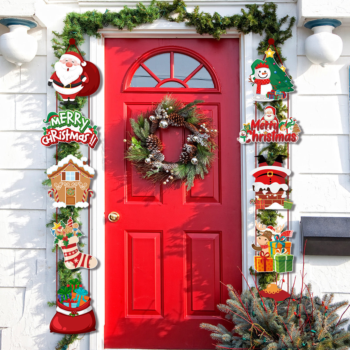 HKM-941715 Decorative Door Curtain Set for Home - 10 Pieces in Various Styles