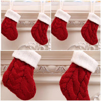 HKM-941779 Christmas Knitted Cutlery Holders for Forks and Knives - 11x7cm