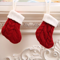 HKM-941779 Christmas Knitted Cutlery Holders for Forks and Knives - 11x7cm