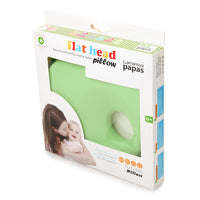HKM-941843 Baby Bear Anti-Flat Head Pillow for Infants - Pure Cotton, Soft & Breathable, 0-2 Years, Green Leaf Design