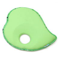 HKM-941843 Baby Bear Anti-Flat Head Pillow for Infants - Pure Cotton, Soft & Breathable, 0-2 Years, Green Leaf Design