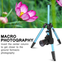HKM-941907 CT62 Portable Tripod for Mobile Photography - Maximum Height 162cm, Lightweight Magnesium Alloy, Compact Storage 43cm