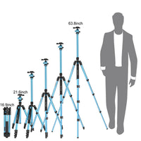 HKM-941907 CT62 Portable Tripod for Mobile Photography - Maximum Height 162cm, Lightweight Magnesium Alloy, Compact Storage 43cm