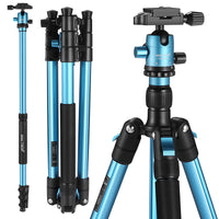 HKM-941907 CT62 Portable Tripod for Mobile Photography - Maximum Height 162cm, Lightweight Magnesium Alloy, Compact Storage 43cm