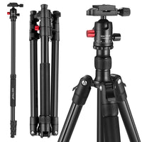 HKM-941907 CT62 Portable Tripod for Mobile Photography - Maximum Height 162cm, Lightweight Magnesium Alloy, Compact Storage 43cm