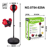 HKM-941971 121cm Height Kids Boxing Punching Speed Ball Set for Active Play