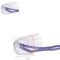 HKM-942035 Purple Cat Eye Mask Set - Monochrome Bite-Proof Headgear and Bathing Bag for All Seasons
