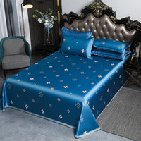 HKM-942163 Summer Sleeping Mat Set - Ice Silk Viscose Fiber, Bed Sheet & Pillowcases, 2.3x2.5m