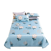 HKM-942163 Summer Sleeping Mat Set - Ice Silk Viscose Fiber, Bed Sheet & Pillowcases, 2.3x2.5m
