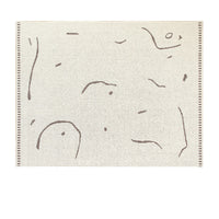 HKM-942547 Korean-Style Rectangle Geometric Pattern Thicker Bedside Carpet – Multiple Sizes Available