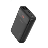 HKM-942547 Lightweight 10000mAh Mini Power Bank with Multi-U Port Output, Black