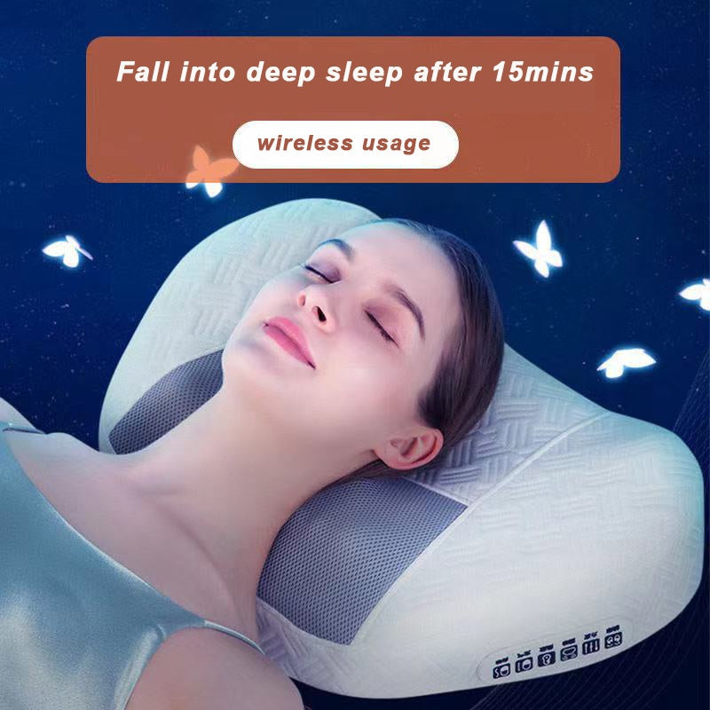 HKM-942611 Butterfly Shaped Infrared Massage Pillow with Heating Function for Neck, Back, Waist and Legs