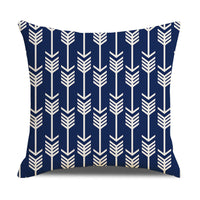 HKM-942867 Linen Geometric Outdoor and Indoor Pillowcase - Modern 45x45cm Cushion Cover