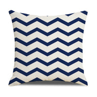 HKM-942867 Linen Geometric Outdoor and Indoor Pillowcase - Modern 45x45cm Cushion Cover