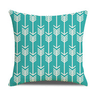 HKM-942867 Linen Geometric Outdoor and Indoor Pillowcase - Modern 45x45cm Cushion Cover