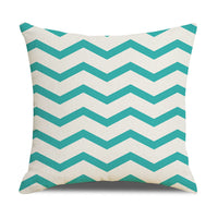 HKM-942867 Linen Geometric Outdoor and Indoor Pillowcase - Modern 45x45cm Cushion Cover