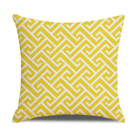 HKM-942867 Linen Geometric Outdoor and Indoor Pillowcase - Modern 45x45cm Cushion Cover