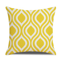 HKM-942867 Linen Geometric Outdoor and Indoor Pillowcase - Modern 45x45cm Cushion Cover