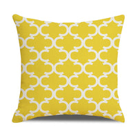 HKM-942867 Linen Geometric Outdoor and Indoor Pillowcase - Modern 45x45cm Cushion Cover