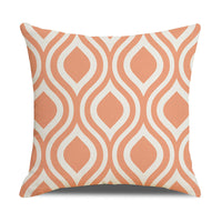 HKM-942867 Linen Geometric Outdoor and Indoor Pillowcase - Modern 45x45cm Cushion Cover