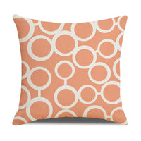 HKM-942867 Linen Geometric Outdoor and Indoor Pillowcase - Modern 45x45cm Cushion Cover