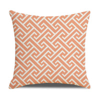 HKM-942867 Linen Geometric Outdoor and Indoor Pillowcase - Modern 45x45cm Cushion Cover
