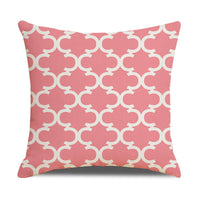 HKM-942867 Linen Geometric Outdoor and Indoor Pillowcase - Modern 45x45cm Cushion Cover