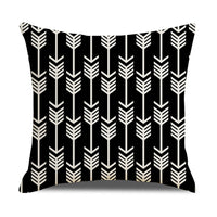 HKM-942867 Linen Geometric Outdoor and Indoor Pillowcase - Modern 45x45cm Cushion Cover