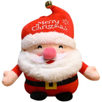HKM-942931 Christmas Plush Santa Claus Doll Pillow - Available in Red and Various Sizes with Suction Cup